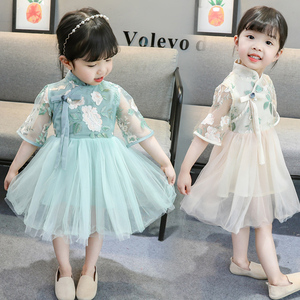 女童连衣裙双胞胎宝宝衣服春夏装1一3两2三4岁小女孩公主裙子旗袍