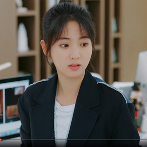 乌鸦小姐与蜥蜴先生姜小宁邢菲同款黑色西装套装时尚百搭私人定制