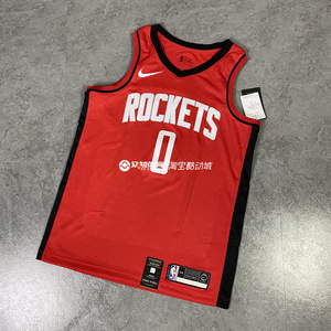 正品耐克nike nba休斯敦火箭队威少sw球迷版球衣特价bv7992-662