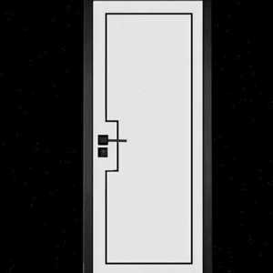 简约卧室门木门室内房间门黑白色中式门定制套装门北欧风烤漆房.