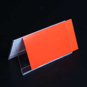 红宇三角会议牌桌牌台签席位牌台卡展示牌人名牌透明台牌10*20cm