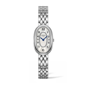 瑞士浪琴圆舞曲防水简约贝母盘石英女士时尚手表l2.305.4.83.