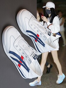 star匡威2022小白鞋女夏季踩跟新款帆布鞋运动一脚蹬女鞋板鞋布鞋