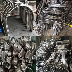 不锈钢弯管圆管方管扁管盘管半圆u型管折弯拉弯金属来图加工定制