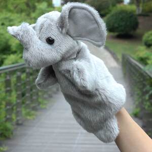 儿童安抚毛绒玩具动物手偶大号大象幼儿园早教讲故事道具手套玩偶