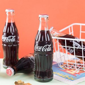 日本原装进口coca-cola/可口可乐限量收藏版碳酸饮料玻璃瓶190ml