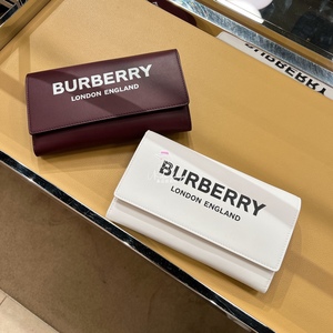 英国代购Burberry巴宝莉女士包袋极简logo翻盖斜挎钱包woc斜挎