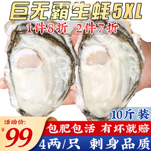 生蚝鲜活10斤乳山特大牡蛎生吃一级新鲜海蛎子批发刺身级商用整箱