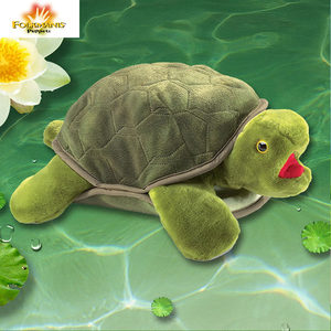folkmanis美国手偶乌龟毛绒玩具绿毛大海龟玩偶益智类儿童礼物3-6