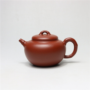 陶砂居 宜兴纯手工紫砂壶 夏青原矿小煤窑朱泥全手工润竹壶200cc