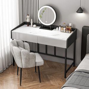 轻奢梳妆台卧室现代简约意式妆台2021年新款ins风小户型化妆桌子