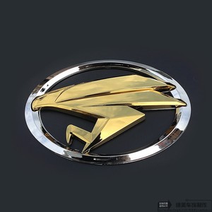 适用卡罗拉凯美瑞致炫锐志改装前标老鹰标飞鹰中网标金色鸟标车标