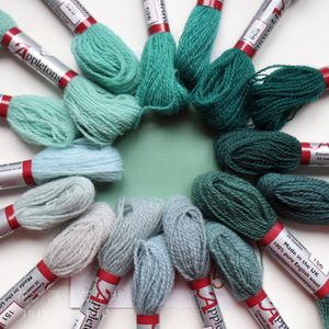 英国100%细羊毛线【绿松石色系17色】appletons刺绣线151/521