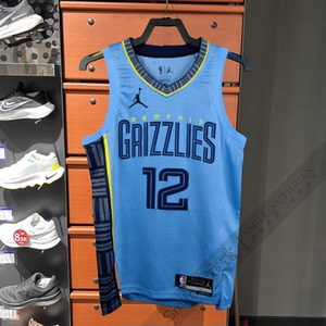 美版正品 灰熊队12号莫兰特球衣 23罗斯斯玛特男子篮球服城市版sw