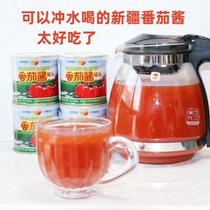 新疆半球红番茄酱4X198克家庭装原浆无添加炒菜烧汤意面罗宋汤料