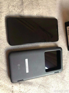 lg v50s手机翻盖皮套副屏全新