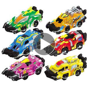 新奇心奇暴龙战车恐龙旋风星级变形赛车战队战士星际斗龙龙车玩具