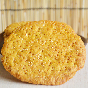 山西灵丘特产正宗田师傅黄烧饼手工烤饼芝麻酥饼早餐饼30个装包邮