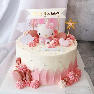 北京上海凯蒂猫儿童生日主题蛋糕kt全国同城配送杭州苏州深圳女孩