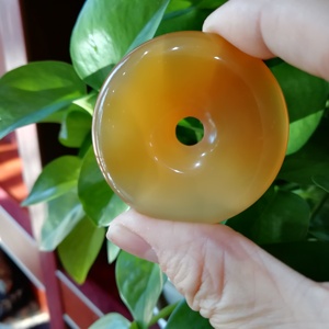 逊克北红玛瑙平安扣挂件