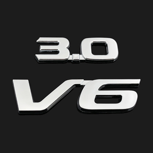0 v6标志 九代雅阁车标 3.5排量标志 后尾箱车标贴