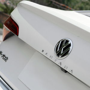 大众桑塔纳santana英文字母标后备箱车尾标金属车标装饰车贴改装