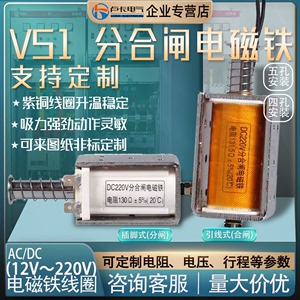 10KV高压户内真空断路器DC110V220VVS1ZN63ZW32电磁铁分合闸线圈