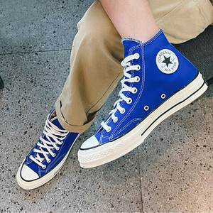 匡威湖水蓝高帮