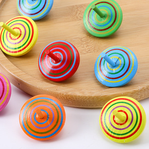 儿童小陀螺玩具木质90后怀旧迷你手转旋转幼儿园小礼物解压男孩女