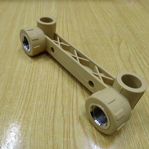 中财管道 ppr冷热水管家装水管花洒配件20 4分25 6分双联内丝弯头