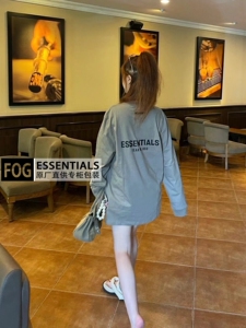 专柜ESSENTIALS长袖T恤正品 FOG背后字母LOGO薄款卫衣潮情侣男女