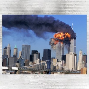 相纸海报 美国纽约世界贸易中心双子大厦911事件 c8b01a11
