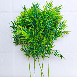 仿真竹子室内装饰假竹子隔断屏风挡墙造景室外装饰盆栽加密绿植物