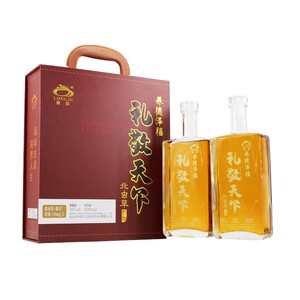 龙驹正宗乳香型高档精品奶酒 礼敬天下北虫草38度奶酒礼盒装2瓶装
