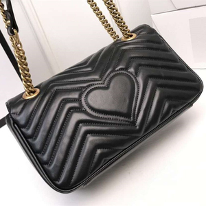 marmont酷奇双g爱心女包菱格链条g家包真皮单肩斜挎女mini酒神包