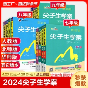 2024尖子生学案七年级八年级九年级下册上册语文数学英语物理化学政治历史生物地理全套人教初中初一二三同步教材解读辅导教辅资料