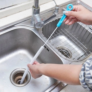 水管内部清洁刷下水道疏通细长刷子手动厨房水槽毛发清理神器管道