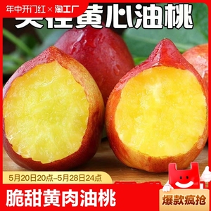 黄心油桃5斤应季大桃子新鲜水果当即水蜜桃脆甜多汁1/3/5脆桃