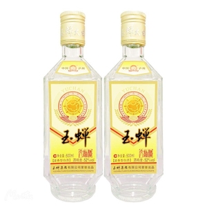 玉蝉大曲酒52度500ml*1瓶/2瓶浓香型白酒固态纯粮酿造口粮酒发酵