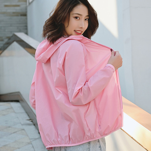 防晒衣女长袖夏薄款超仙洋气百搭防晒服衫2021新款透气带帽外套潮