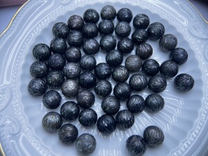 大溪地黑珍珠龙鳞珠国潮雕刻珍珠10-13mm龙鳞系列吊坠路路通项链