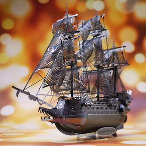 拼酷金属手工diy立体3d拼装模型创意礼品 摆件飞翔荷兰人模型玩具