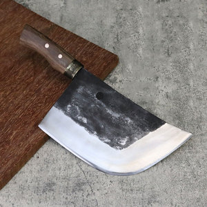 中式碳钢砍骨刀手工锻打重型加厚杀猪斩骨专用刀剁骨屠夫专业商用