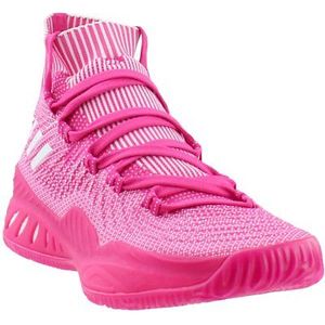 代购 adidas阿迪达斯 explosive primeknit 2017篮球鞋粉色男子