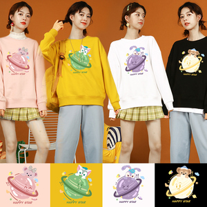 姐妹装秋季两三四人炸街沙雕闺蜜装2020年冬季多人宿舍卫衣ins风