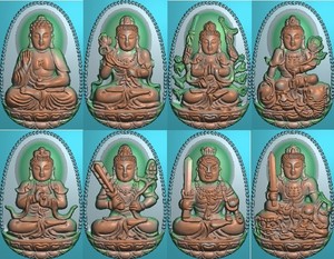 生肖守护神精雕图jdp灰度图bmp电脑玉雕本命佛椭圆八大守护神 差