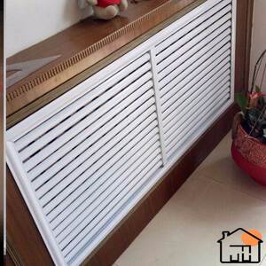 暖气片遮挡装饰立式罩定做防尘罩铁艺百叶装饰盒暖气片罩遮挡柜遮