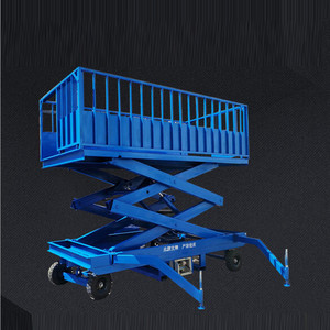 固定剪叉升降机移动式卸猪台上下装猪台电动液压汽车卸货升降平台
