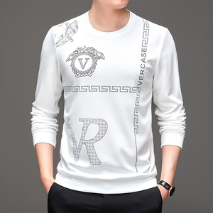 王族保罗骑士名牌虎豹公务员红都男装2021秋冬款商务休闲长袖卫衣