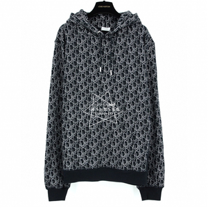 海外新品dior2020秋冬奢华满副印花字母点缀时髦男士休闲连帽卫衣